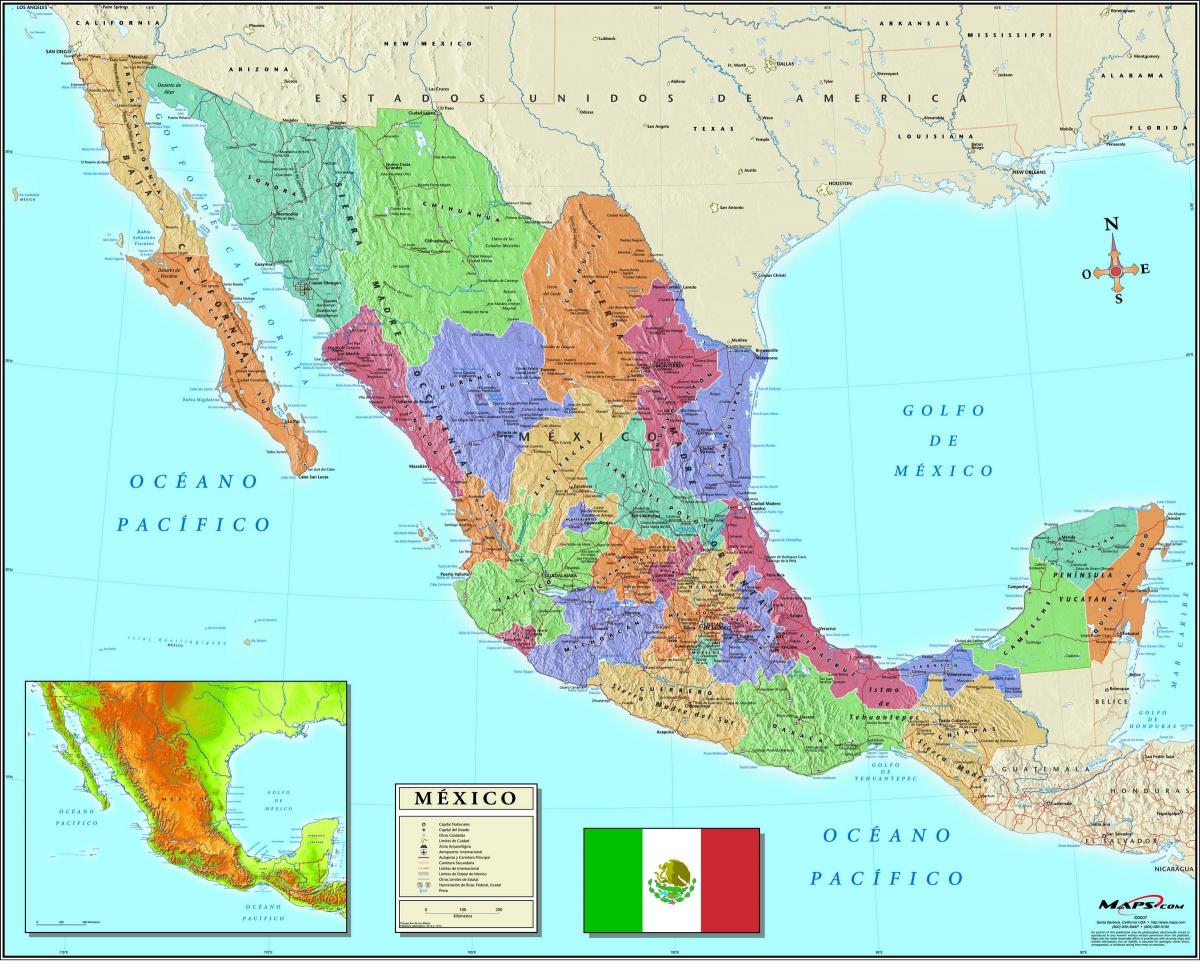 քարտեզ Մեքսիկայի зип կոդը 