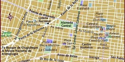 Cuzco Մեխիկոյում քարտեզի վրա