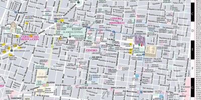 Քարտեզ փողոցների Մեխիկոյի 