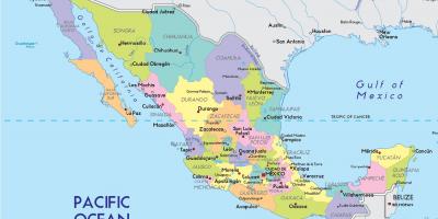 Քարտեզ Մեխիկոյում պետության